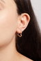 Heliophilia Silver Pendientes de Metal en Oro de 16 mm